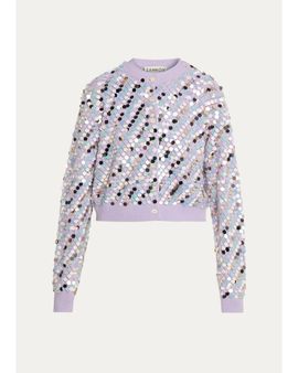 ZANKOV Thyso Merino Wool-Cashmere Crop Cardigan