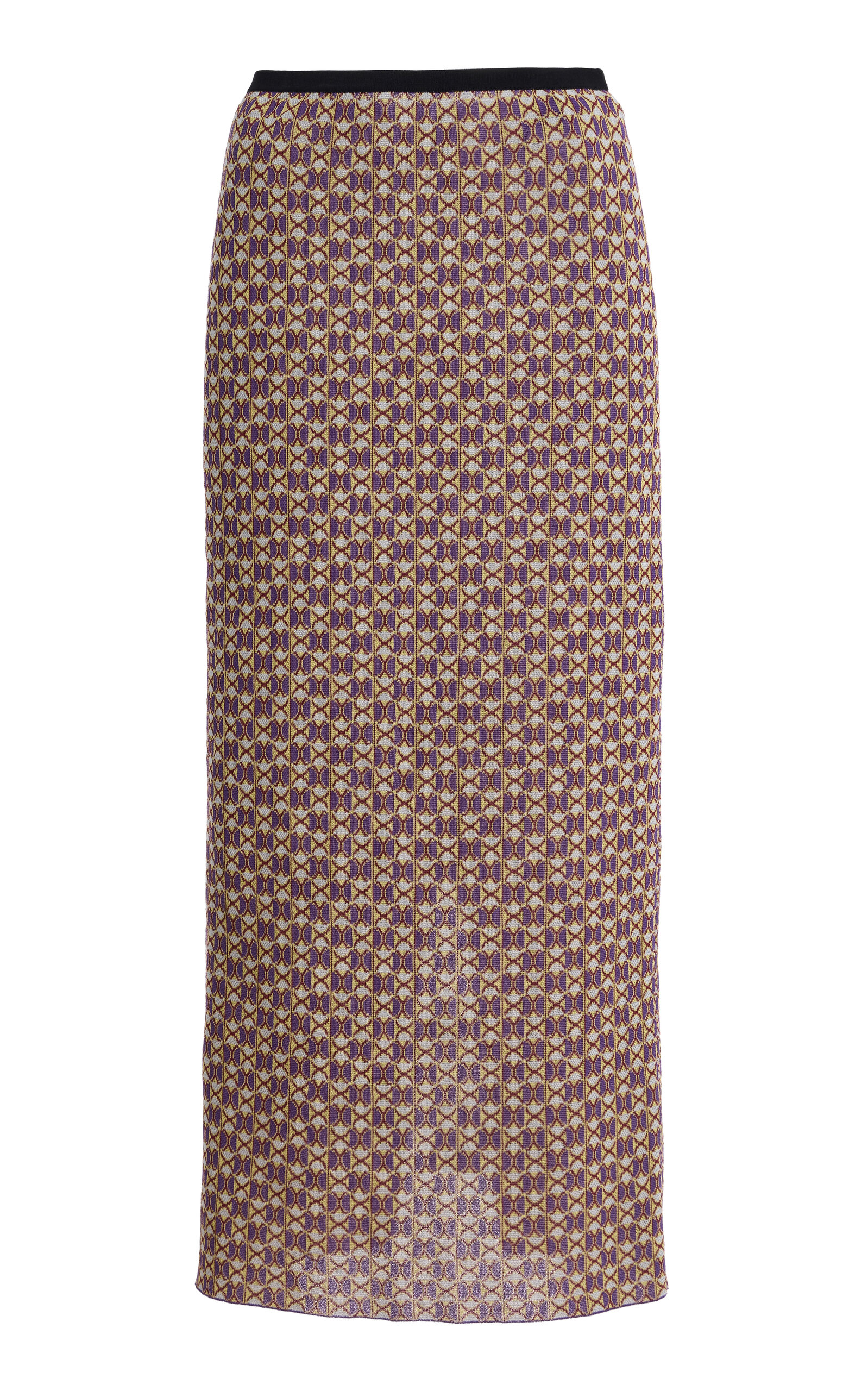 ZANKOV ZANKOV Alina CottonBlend Jacquard Midi Skirt