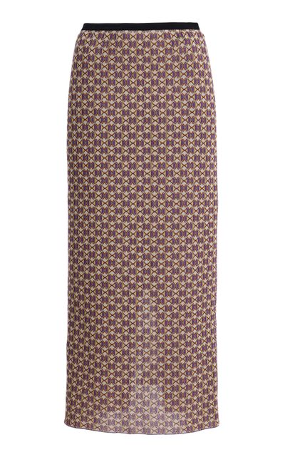 ZANKOV ZANKOV Alina CottonBlend Jacquard Midi Skirt