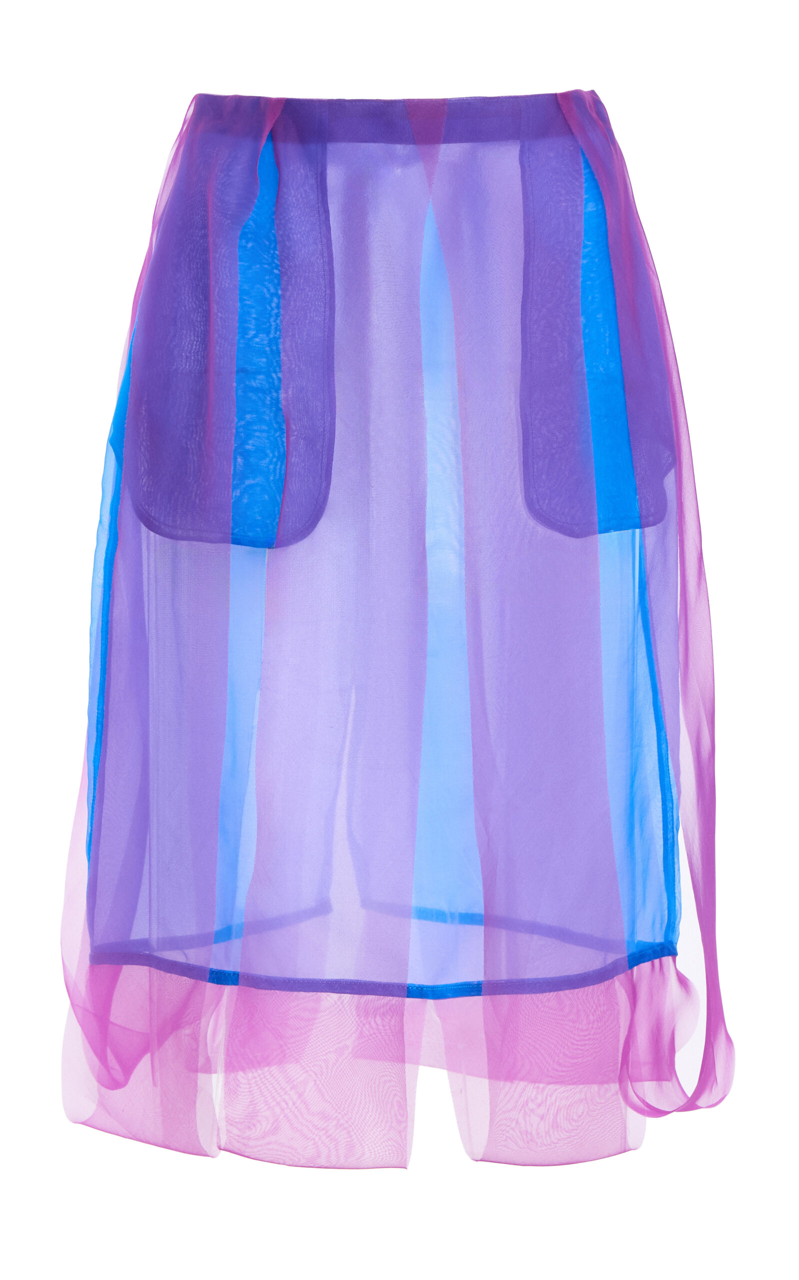 ZANKOV ZANKOV Amelie Silk Organza Midi Skirt
