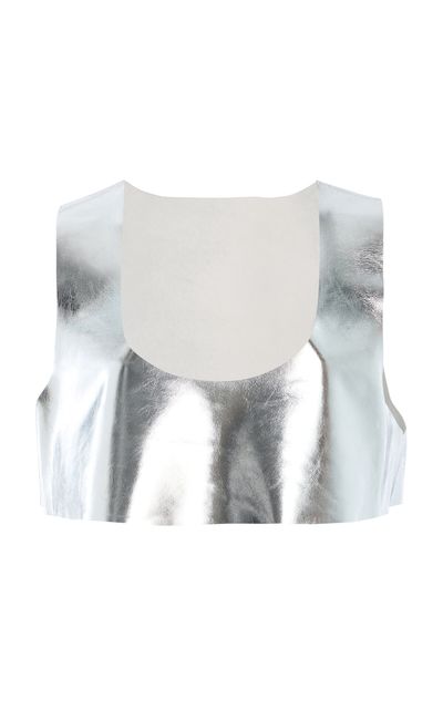 ZANKOV ZANKOV Emily Leather Crop Top