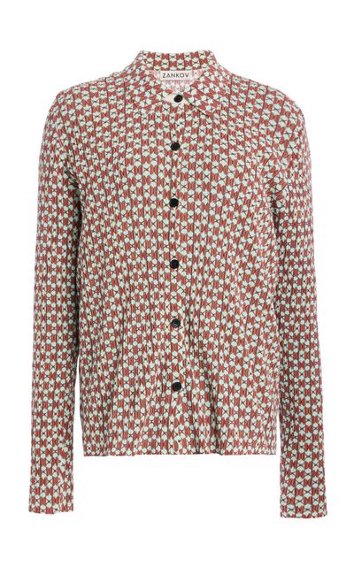 ZANKOV ZANKOV Gabriel CottonBlend Cropped Shirt