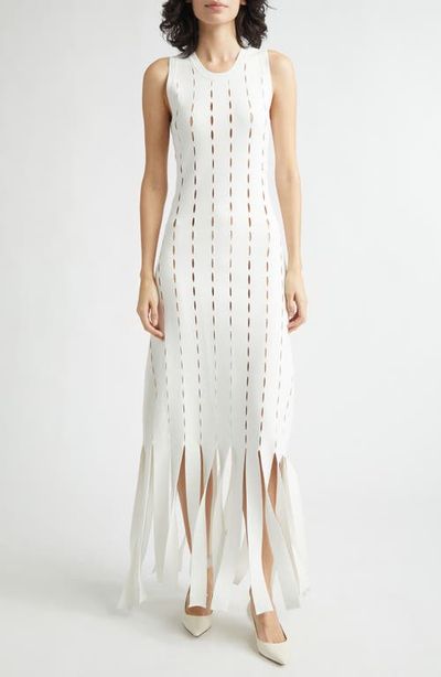 ZANKOV ZANKOV Jesse Openwork Car Wash Hem Sweater Dress