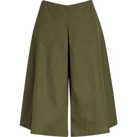 ZANKOV ZANKOV Louise Pleated Cotton Shorts