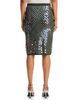 Zankov Zankov Paillette Merino Wool & Cashmere Skirt - 3