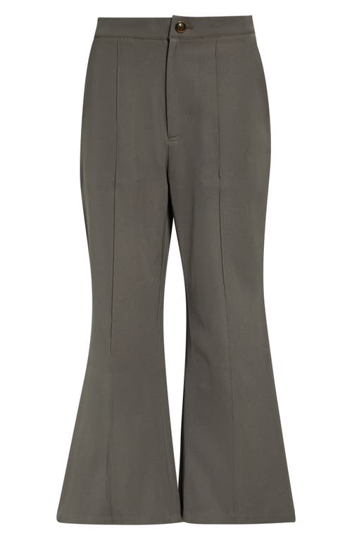 ZANKOV ZANKOV Pintuck Crop Flare Pants