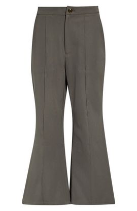 ZANKOV ZANKOV Pintuck Crop Flare Pants