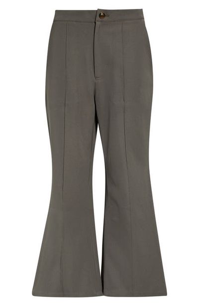 ZANKOV ZANKOV Pintuck Crop Flare Pants