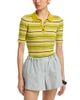 Zankov Zankov Short Sleeve Striped Polo Sweater - 1