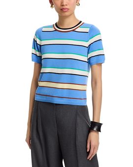 Zankov Zankov Striped Short Sleeve Sweater