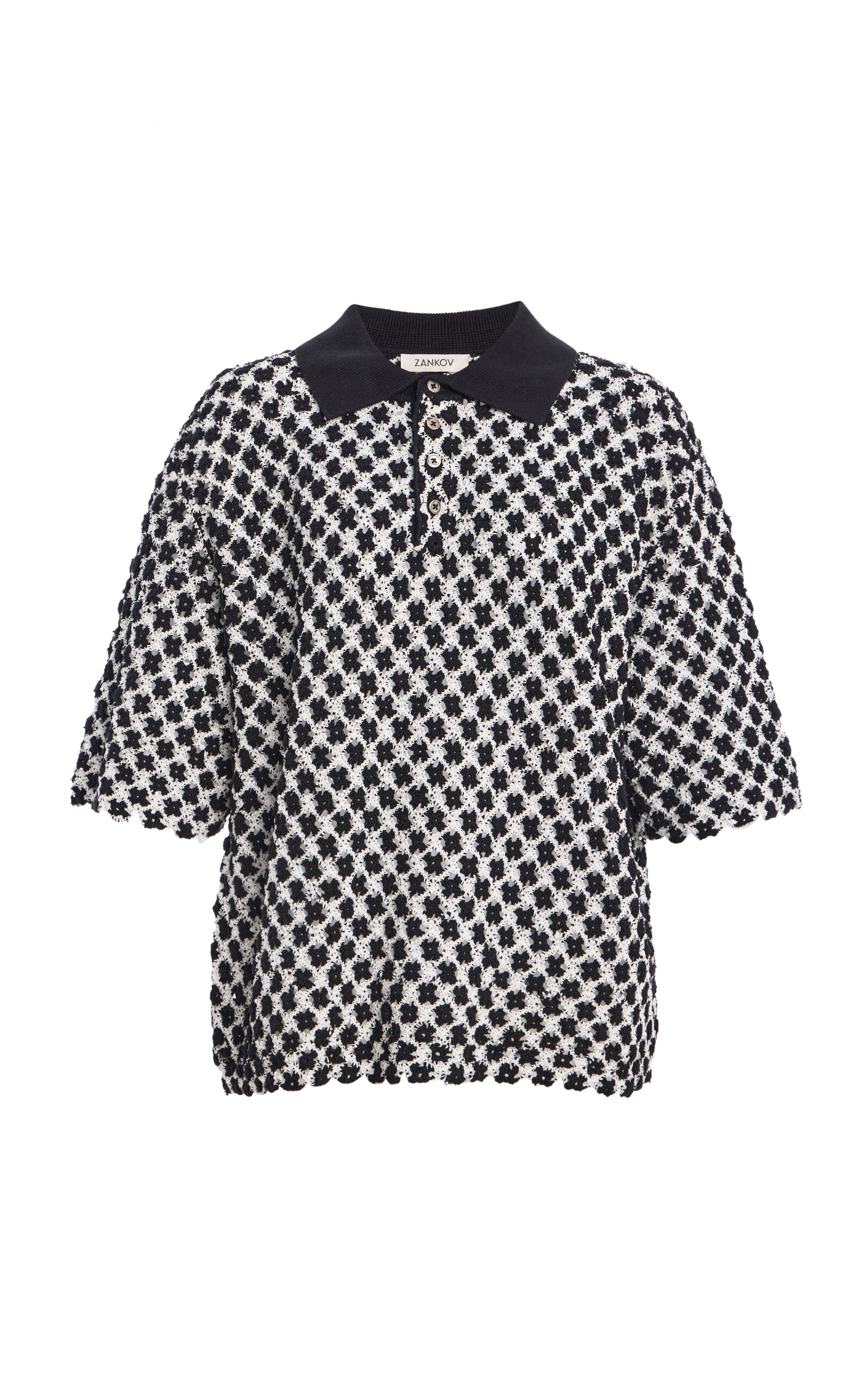 ZANKOV ZANKOV Valauris Cotton Polo Top