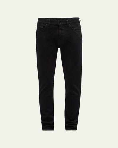 ZEGNA Men's 5-Pocket Black Wash Denim Jeans