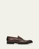 ZEGNA Men's Calfskin Penny Loafers - 1