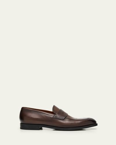 ZEGNA Men's Calfskin Penny Loafers