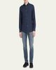 ZEGNA Men's Cashmere-Cotton Cashco Sport Shirt - 2