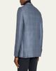 ZEGNA Men's Cashmere and Silk Plaid Sport Coat - 3