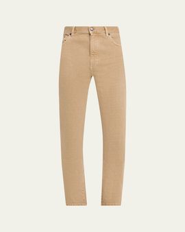 ZEGNA Men's Cotton Roccia Slim Five-Pockets Pants