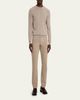 ZEGNA Men's Marble-Effect Slim Five-Pocket Pants - 2