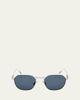 ZEGNA Men's Metal Round Sunglasses - 1