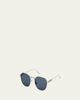 ZEGNA Men's Metal Round Sunglasses - 2