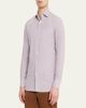 ZEGNA Men's Micro-Check Centoquaranta Twill Sport Shirt - 4