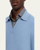 ZEGNA Men's Oasi Cashmere Johnny Collar Polo Sweater - 5