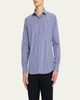 ZEGNA Men's Petite Check Cotton Button-Down Shirt - 4
