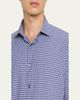 ZEGNA Men's Petite Check Cotton Button-Down Shirt - 5