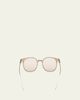 ZEGNA Men's Round Metal Sunglasses - 5