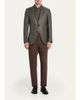 ZEGNA Men's Silk-Cotton Twill Single-Breasted Sport Coat - 2