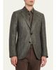 ZEGNA Men's Silk-Cotton Twill Single-Breasted Sport Coat - 4