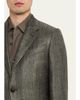ZEGNA Men's Silk-Cotton Twill Single-Breasted Sport Coat - 5
