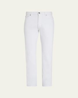 ZEGNA Men's Straight Leg Denim 5-Pocket Pants