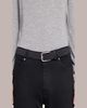 ZEGNA Men's Triple Stitch Leather Belt - 2