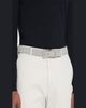ZEGNA Men's Triple Stitch Leather Belt - 3