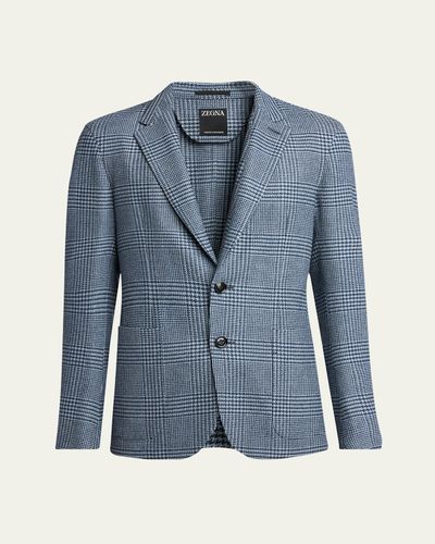 ZEGNA Men's Trofeo Cashmere Plaid Sport Coat