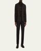 ZEGNA Men's Trofeo Wool Slim Flat-Front Trousers - 2
