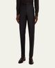 ZEGNA Men's Trofeo Wool Slim Flat-Front Trousers - 4