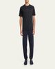 ZEGNA Men's Wool-Stretch Crewneck T-Shirt - 2