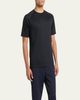 ZEGNA Men's Wool-Stretch Crewneck T-Shirt - 4