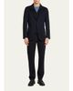 ZEGNA Men's Wool and Cashmere Flannel Five-Pocket Pants - 2