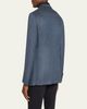 ZEGNA Men's Wool and Cotton Chevron Single-Breasted Sport Coat - 3