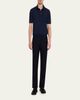 ZEGNA Men's Wool Short-Sleeve Polo Shirt - 2