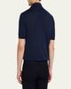 ZEGNA Men's Wool Short-Sleeve Polo Shirt - 3
