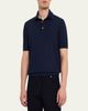 ZEGNA Men's Wool Short-Sleeve Polo Shirt - 4