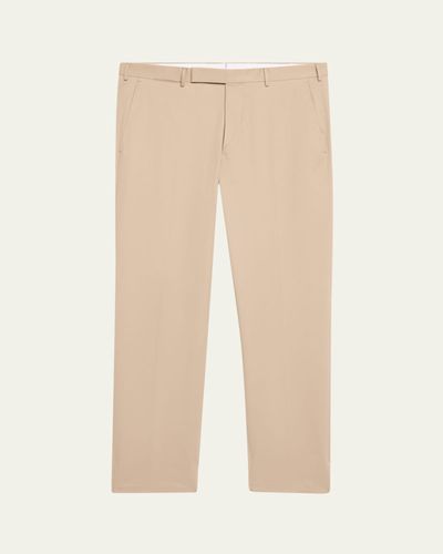 ZEGNA Men's Wool Slim Flat-Front Trousers