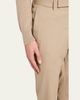 ZEGNA Men's Wool Slim Flat-Front Trousers - 5