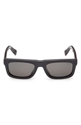 ZEGNA ZEGNA 55mm Round Sunglasses