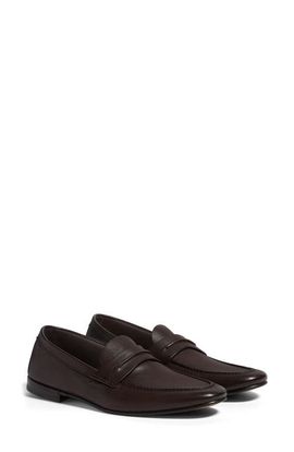 ZEGNA ZEGNA Black Natural Grain Leather Driving Loafer