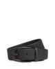 Zegna Zegna Black Smooth Leather Belt - 1